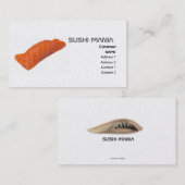 すしマニアプロフィールカード 名刺 (正面/裏面)
