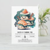 すしモダンせん誕生日 招待状 (スタンド正面)