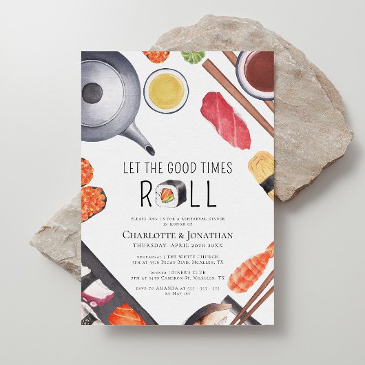 すしモダンテーマリハーサルディナー 招待状