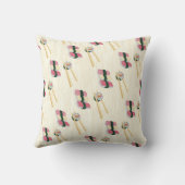 すしモダン柄デザイン枕 クッション (裏面)