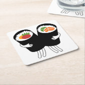 すしワルツ スクエアペーパーコースター (アングル)