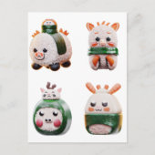 すし動物接写 ポストカード (正面)