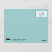 すし友だちの幸せなスタック – すしタワー ポストカード (裏面)