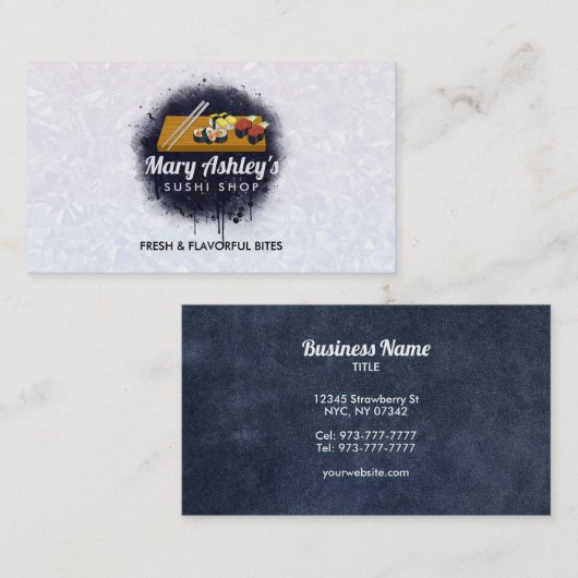 すし名刺 名刺 (正面/裏面)