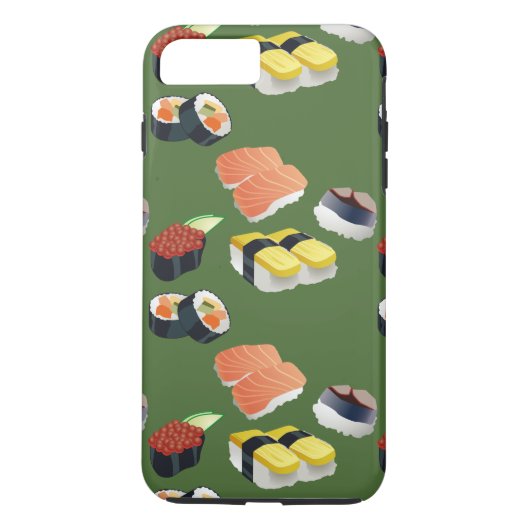 すし和食グリーンフォンカバー Case-Mate iPhoneケース (裏面)
