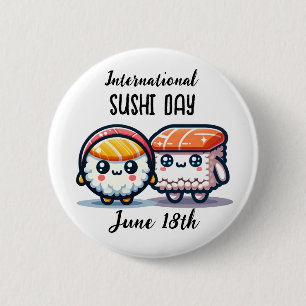 すし国際的の日 – 6月18日 缶バッジ