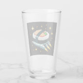 すし宇宙船ピクセ飛んでいるルアートすし転がデザイン タンブラーグラス (裏面)