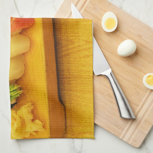 すし寿司 キッチンタオル (四つ折り)