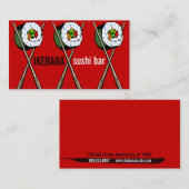 すし屋の名刺 名刺 (正面/裏面)