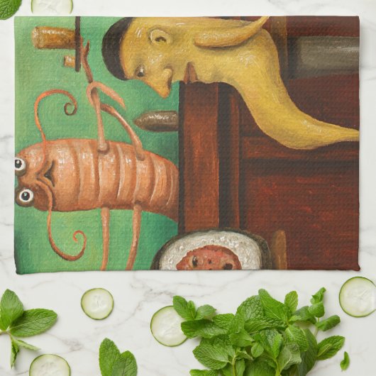 すし屋 キッチンタオル (折り畳み)