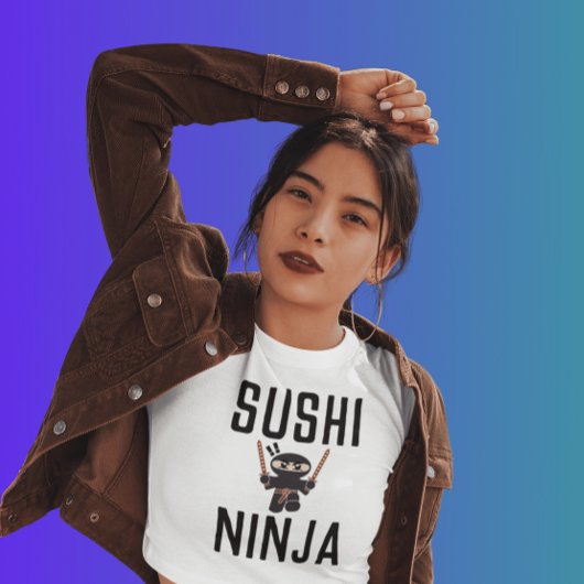 すし忍者おもしろいTシャツ Tシャツ