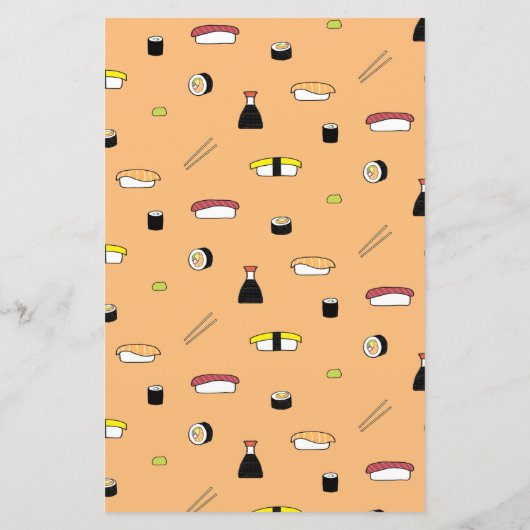 すし手紙 |かわいい&おもしろいわさび日付テンプレート (裏面)