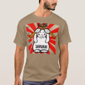 すし招き猫？サムライ Tシャツ (正面)