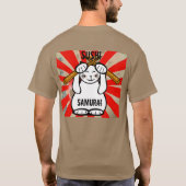 すし招き猫？サムライ Tシャツ (裏面)