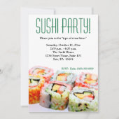 すし招待状 招待状 (正面)