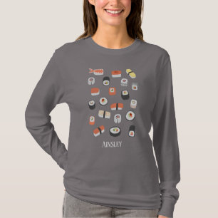 すし握り刺身転が巻き Tシャツ