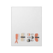 すし握り転が巻き日本の食品アート ノートパッド (回転)