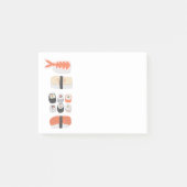 すし握り転が巻き日本の食品アート ポストイット (正面)