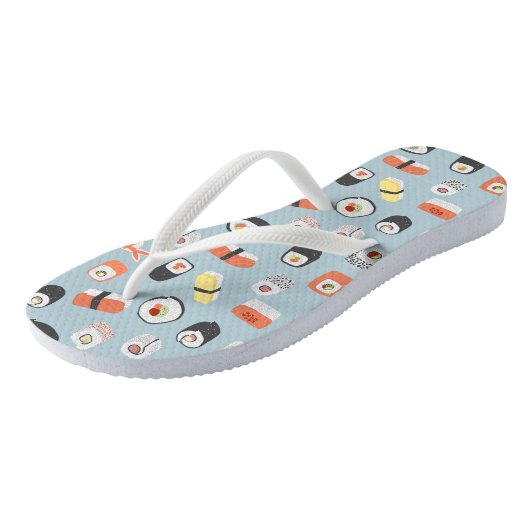 すし握り転が巻き ビーチサンダル (アングル)