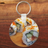 すし日本のおいしいアジア料理おいしい キーホルダー (正面)