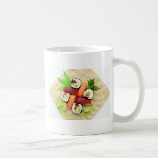 すし日本のおいしいアジア料理おいしい コーヒーマグカップ (右)