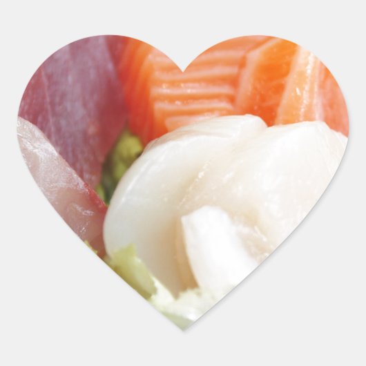 すし日本のおいしいアジア料理おいしい ハートシール (正面)