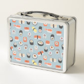 すし日本のにぎり巻き転が型 メタルランチボックス (裏面)