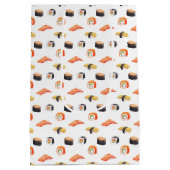 すし日本のの柄 ミディアムペーパーバッグ (裏面)