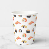 すし日本のの柄 紙コップ (右)