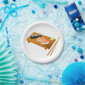 すし日本のをテーマにしたパーティー ペーパープレート (パーティー)