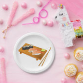すし日本のをテーマにしたパーティー ペーパープレート (パーティー)