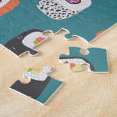 すし日本のフードアート ジグソーパズル (側面)