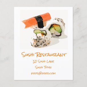 すし日本のモダン料理店 チラシ