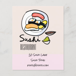すし日本のモダン料理店 チラシ