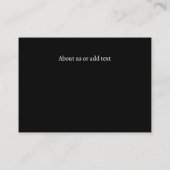 すし日本の名刺 名刺 (裏面)