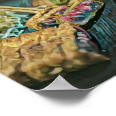 すし日本の好きの贈り物 ポスター (角)