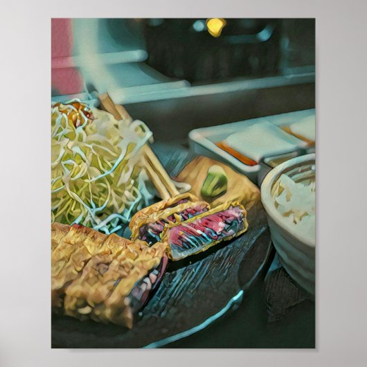 すし日本の好きの贈り物 ポスター (正面)