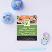 すし日本の店、すし広告店 チラシ (シングル)