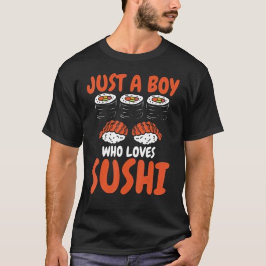 すし日本の食いすし Tシャツ (正面)