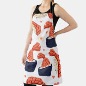 すし日本の食品シームレスパターン エプロン (インサイチュ)