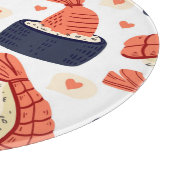 すし日本の食品シームレスパターン カッティングボード (角)