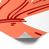 すし日本の食品シームレスパターン ポスター (角)