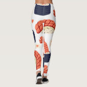 すし日本の食品シームレスパターン レギンス (裏面)