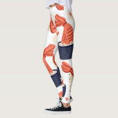 すし日本の食品シームレスパターン レギンス (左)