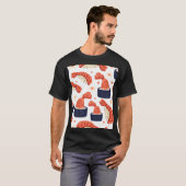 すし日本の食品シームレスパターン Tシャツ (正面フル)