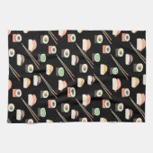 すし柄 キッチンタオル (横)