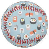 すし柄 ソフトボール (正面左)