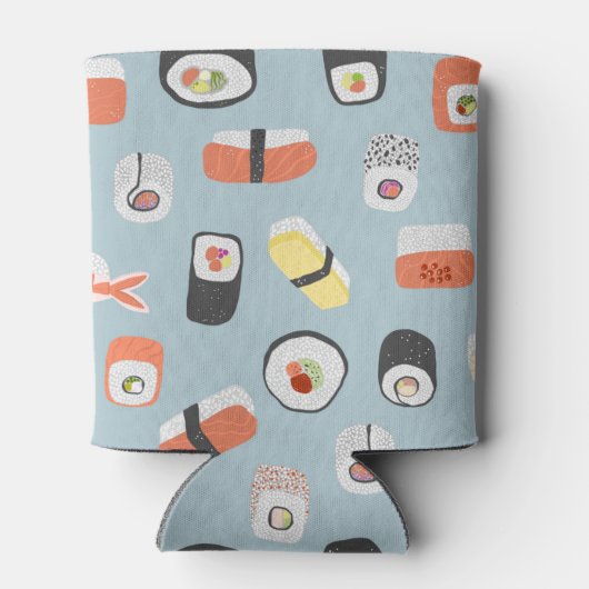 すし柄 缶クーラー (裏面)