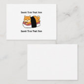 すし柴犬 – かわいいドッグフ日本のード 名刺 (正面/裏面)