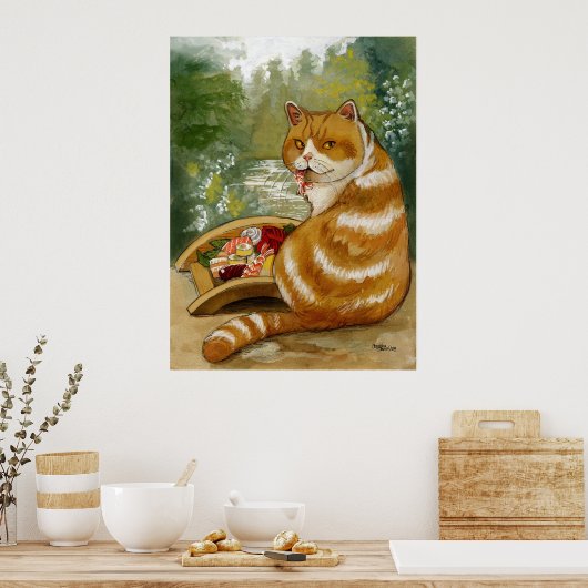 すし猫ミスティ橋 ポスター (キッチン)